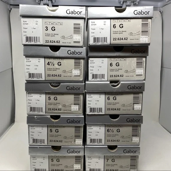 Gabor Gold metallic buckle ballet flats 22.624.62 - Picture 8 of 8